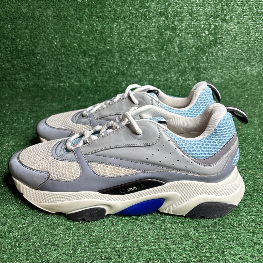 Size 46 / US 13 - Dior B22 Reflective Trainer White Blue White Gray - Picture 3 of 16